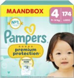 Pampers Premium Protection - Maat 4 (9kg-14kg) - 174 Luiers - Maandbox