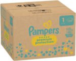 Pampers Premium Protection - Maat 1 (2kg-5kg) - 180 Luiers - Maandbox - Afbeelding 3