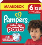 Pampers Baby-Dry Pants - Maat 6 (13kg-19kg) - 138 Luierbroekjes - Maandbox