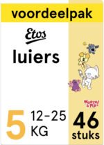 Etos Woezel & Pip Luiers Junior - Maat 5 - 12 tot 25kg - 138 stuks (3 x 46 stuks) - Afbeelding 3