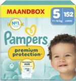 Pampers Premium Protection - Maat 5 (11kg-16kg) - 152 Luiers - Maandbox