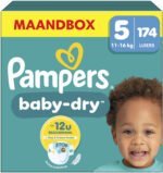 Pampers Baby-Dry - Maat 5 (11kg-16kg) - 174 Luiers - Maandbox