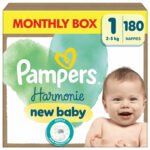 Pampers Harmonie Luiers - Maat 1 (2kg-5kg) - 180 Luiers - Maandbox - Afbeelding 13