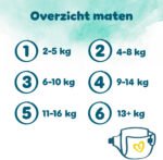 Pampers Harmonie Luiers - Maat 1 (2kg-5kg) - 180 Luiers - Maandbox - Afbeelding 14