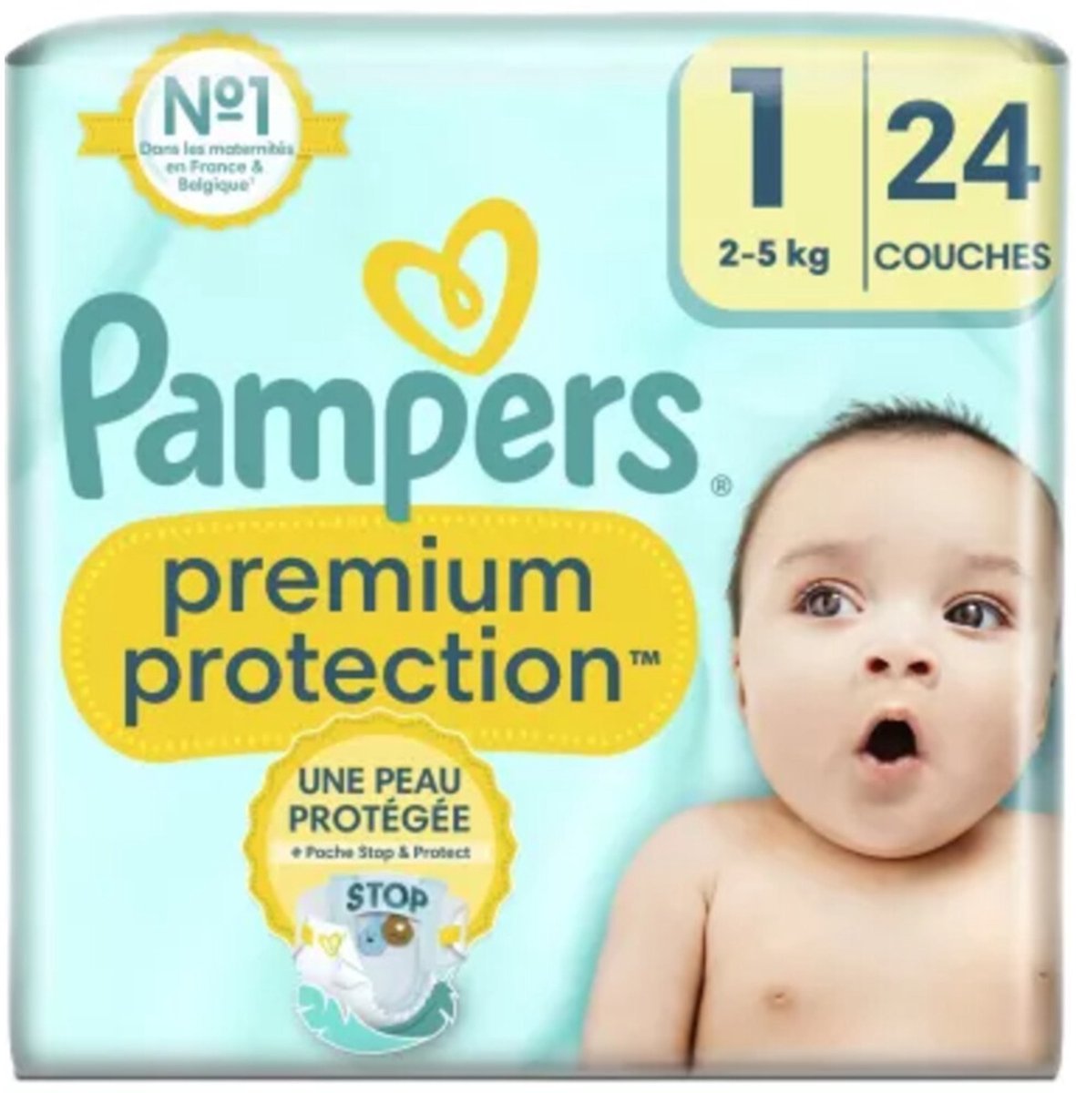 68a7079a0ec4bcbd6b2b043ba458630d74a6ccbf597838a75785d.jpg Pampers - Premium Protection - Maat 1 - Mega Pack - 72 stuks - 2/5 KG - Afbeelding 1