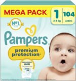 Pampers Premium Protection Luiers Maat 1 (2-5kg) 4x26 = 104 stuks