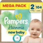 Pampers - Harmonie - Maat 2 - Mega Pack - 104 stuks - 4/8 KG