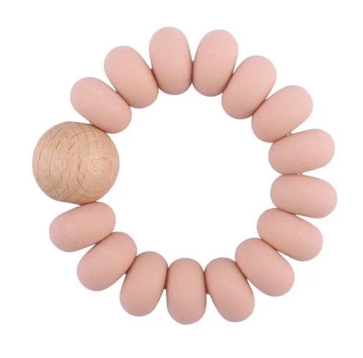 85ebcce2-1a59-4964-8512-aca0b70ac780 Baby siliconen bijtring | Rondo | LYCHEE - Afbeelding 1