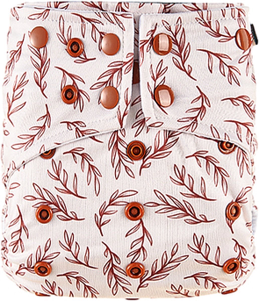 68dc003408dffe31a182cc30307c7b22e27c35c440290ea6b342b.jpg HappyBear | Pocketluier - Twiggy | Wasbare luier | Onesize - 5kg t/m 17kg | Dubbele lekgoten - minder kans op doorlekken | Dubbele pocketopening | Inclusief bamboe booster & microvezel booster - Afbeelding 1