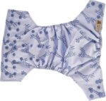 HappyBear | Pocketluier - Blue Giraffe | Wasbare luier | Onesize - 5kg t/m 17kg | Dubbele lekgoten - minder kans op doorlekken | Dubbele pocketopening | Inclusief bamboe booster & microvezel booster - Afbeelding 2